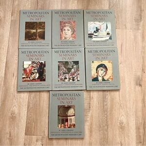 7 Pcs Metropolitan Museum of Art Seminars In Art 1959 John Canaday, Books Prints